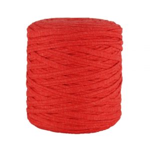 Trapilho XL rouge grenadine - Bobine, pelote de t-shirt yarn, Hooked, zpagetti, trapillo. Fil de tissu recyclé pour crochet