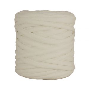 Trapilho XL blanc cassé - Bobine, pelote de t-shirt yarn, Hooked, zpagetti, trapillo. Fil de tissu recyclé pour crochet