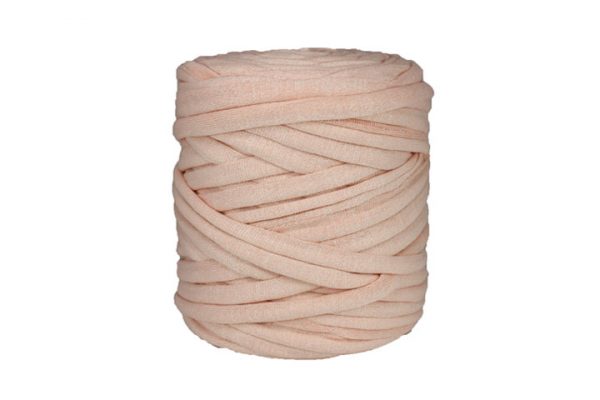 Trapilho XL rose pâle - Bobine, pelote de t-shirt yarn, Hooked, zpagetti, trapillo. Fil de tissu recyclé pour crochet et tricot