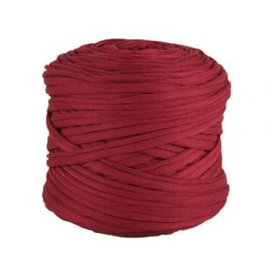 Trapilho léger bordeaux - Bobine, pelote de t-shirt yarn, Hooked, zpagetti, trapillo. Fil de tissu recyclé pour crochet et tricot