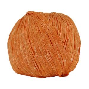 Trapilho paper mandarine - Bobine, pelote de t-shirt yarn, Hooked, zpagetti, trapillo pour crochet et tricot. Fil de tissu recyclé souple et ultra léger pour sacs, pochettes, bijoux