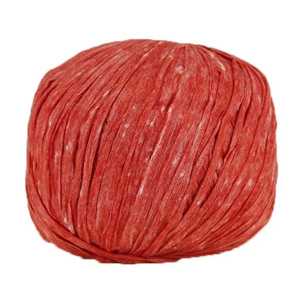 Trapilho paper rouge - Bobine, pelote de t-shirt yarn, Hooked, zpagetti, trapillo pour crochet et tricot. Fil de tissu recyclé souple et ultra léger pour sacs, pochettes, bijoux