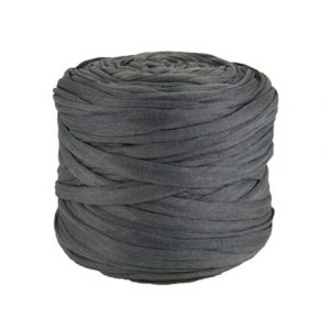 Trapilho léger gris ardoise - Bobine, pelote de t-shirt yarn, Hooked, zpagetti, trapillo. Fil de tissu recyclé pour crochet et tricot