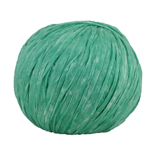 Trapilho paper vert menthe - Bobine, pelote de t-shirt yarn, Hooked, zpagetti, trapillo pour crochet et tricot. Fil de tissu recyclé souple et ultra léger pour sacs, pochettes, bijoux