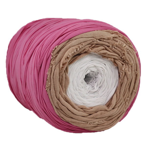 Trapilho multi-fils - Bobine, pelote de t-shirt yarn, Hooked, zpagetti, trapillo. Fil de tissu recyclé pour bijoux, crochet, tricot