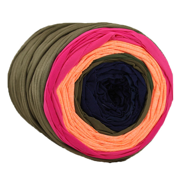 Trapilho multi-fils - Bobine, pelote de t-shirt yarn, Hooked, zpagetti, trapillo. Fil de tissu recyclé pour bijoux, crochet, tricot
