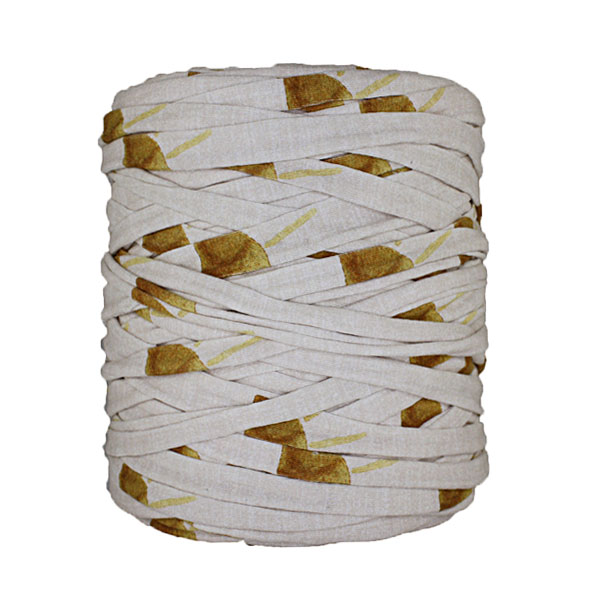 Trapilho-Bobine-Imprimé-ocre-blanc-cassé