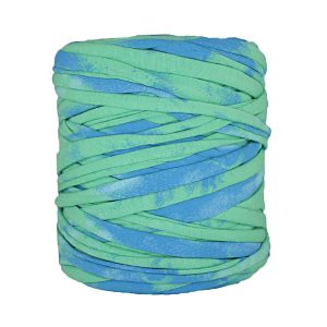 Trapilho-Bobine-imprimé-bleu-vert